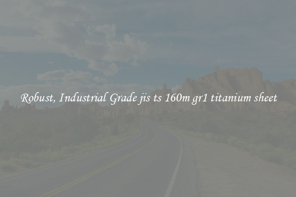 Robust, Industrial Grade jis ts 160m gr1 titanium sheet