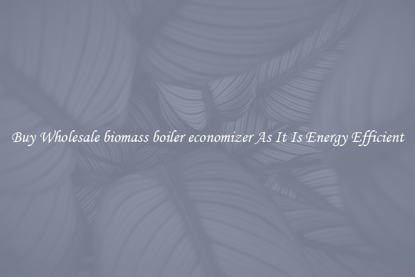Buy Wholesale biomass boiler economizer As It Is Energy Efficient