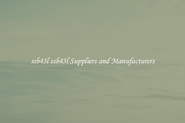 ssb43l ssb43l Suppliers and Manufacturers