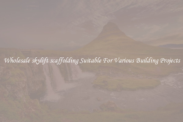 Wholesale skylift scaffolding Suitable For Various Building Projects