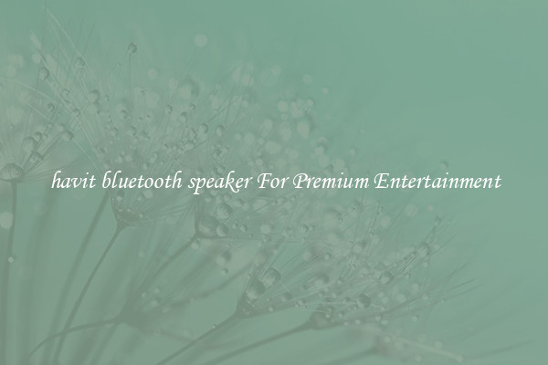 havit bluetooth speaker For Premium Entertainment