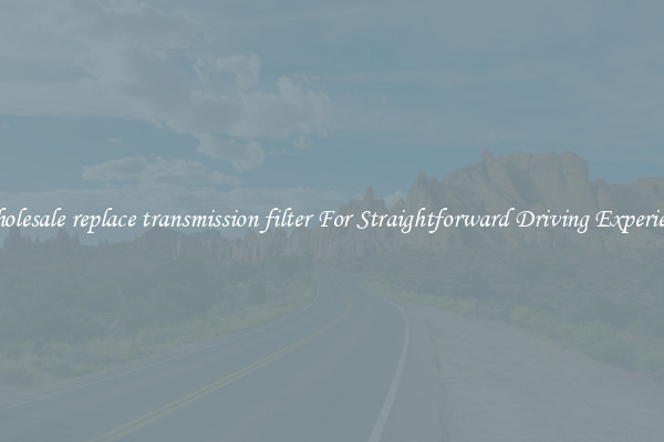 Wholesale replace transmission filter For Straightforward Driving Experience